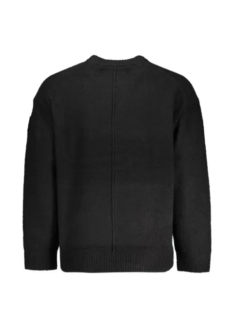 Calvin Klein seam-detail crew-neck cotton sweater