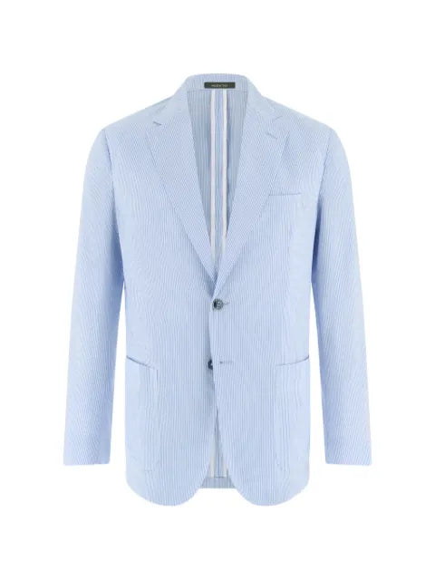 Boggi Milano Breeze super-lightweight fine pinstripe jacket in stretch cotton