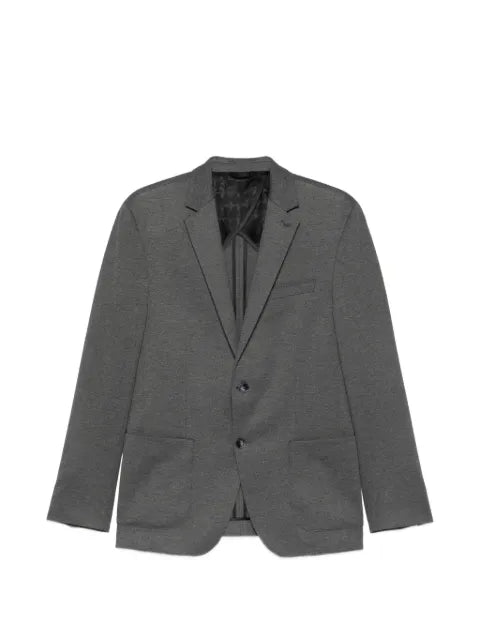 Karl Lagerfeld melange-effect single-breasted blazer