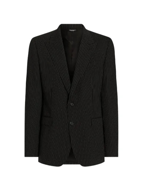 Dolce & Gabbana Martini light single-breasted pinstripe wool jacket