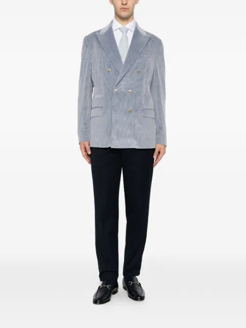 Eleventy double-breasted corduroy blazer