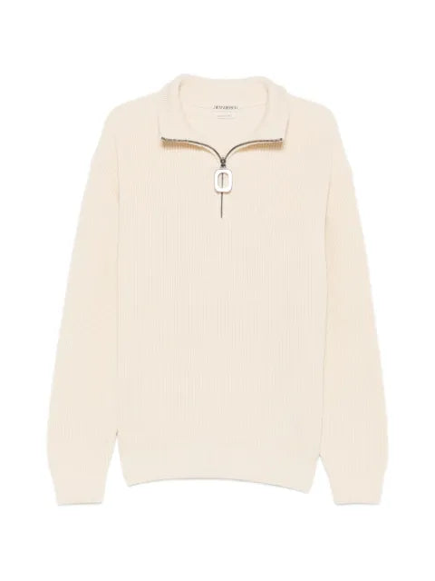 JW Anderson half-zip ribbed-knit sweater