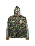 A BATHING APE® x Adidas camo-print hoodie