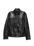 SERGIO MORETTI FIRENZE snakeskin-effect panelled jacket