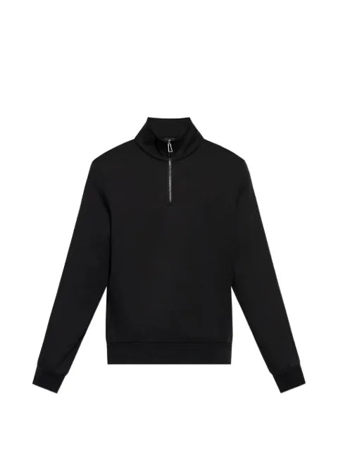 MPS quarter-zip side-stripe cotton sweatshirt