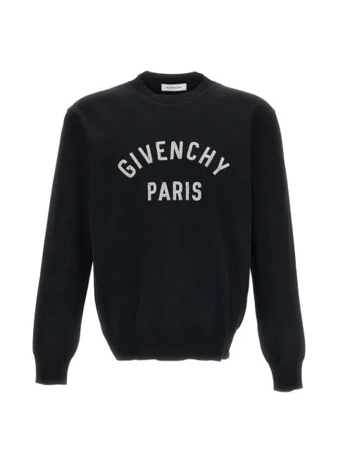 Givenchy sweater in knit with Givenchy Paris pearl embroidery