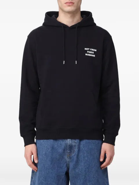 Drôle De Monsieur Not From Paris Madame slogan hoodie