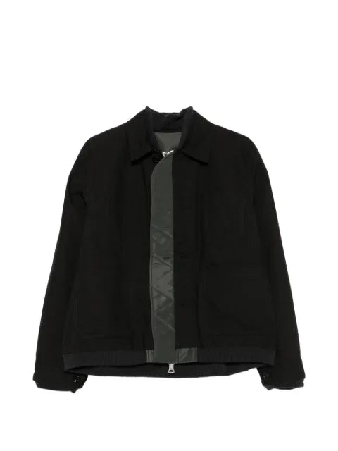 sacai reversible zip-fastening jacket