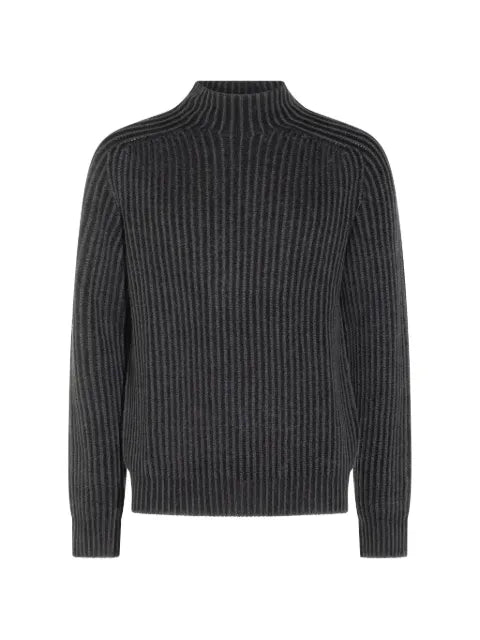 04651 / A TRIP IN A BAG ribbed-knit mock-neck sweater