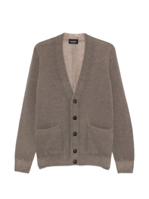 AROVESCIO button-up knitted cardigan