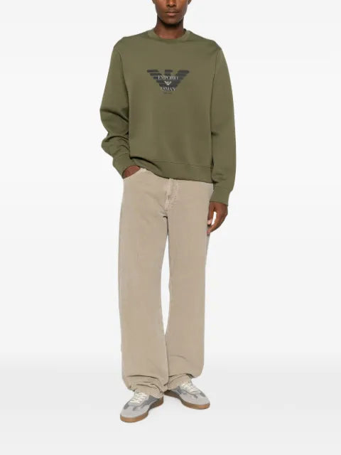 Emporio Armani double jersey sweatshirt with logo