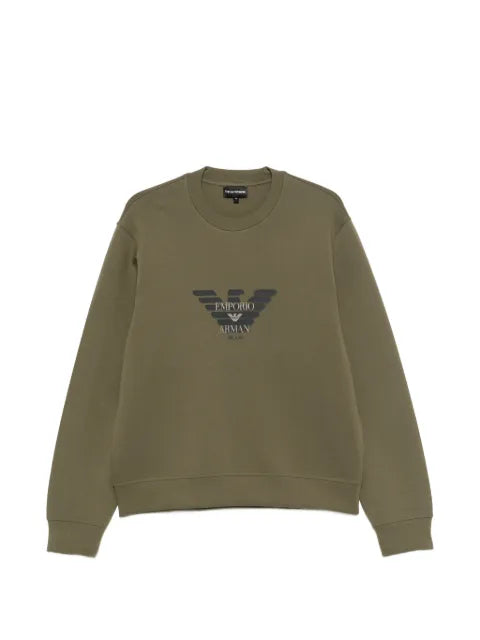 Emporio Armani double jersey sweatshirt with logo