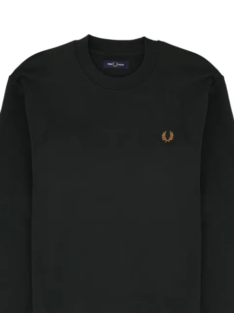 Fred Perry logo-embroidered tipped-cuff sweatshirt