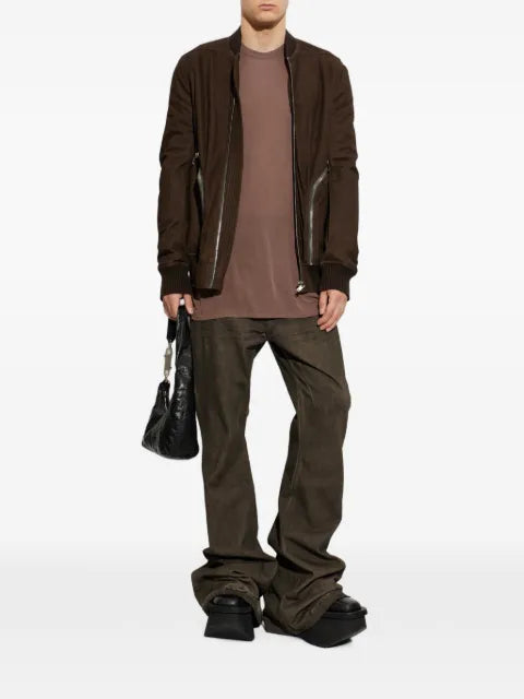 Rick Owens Tower Heizer flight jacket in feather nappa