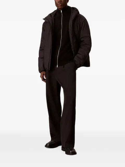 Calvin Klein zip-up high-neck cardigan