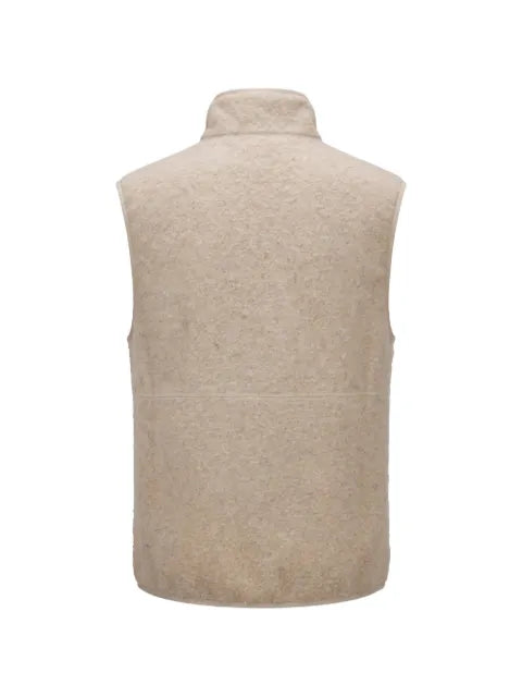 Moncler logo-patch brushed-effect gilet