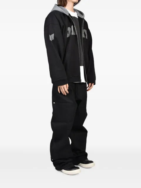 DIARY 1999 Diary logo-print zip-up hoodie