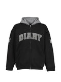 DIARY 1999 Diary logo-print zip-up hoodie