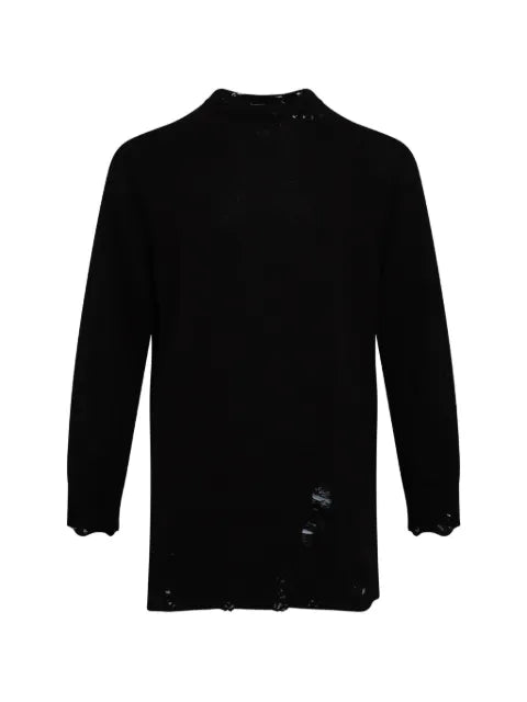 Yohji Yamamoto distressed wool sweater