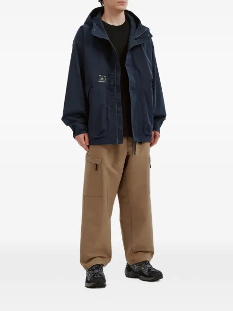 FINGERCROXX logo-print hooded jacket