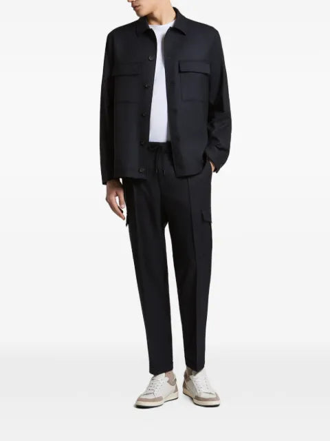 Peserico button-up chest-pocket jacket