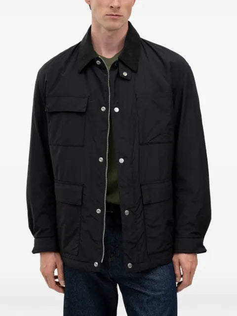 BOSS corduroy-collar field jacket