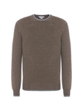 Malo contrast-trim crew-neck sweater