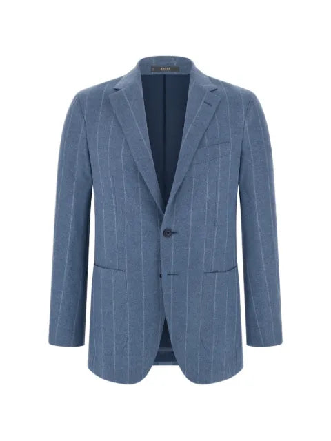 Boggi Milano blazer in wool silk pinstripe