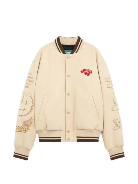 BARROW logo-embroidered bomber jacket