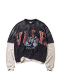Vale Big Brother layered-sleeve sweater