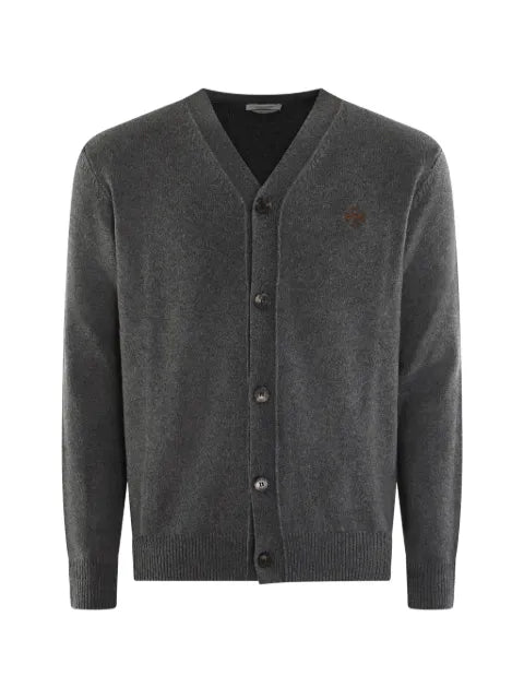 Jacob Cohën logo-embroidered V-neck cardigan
