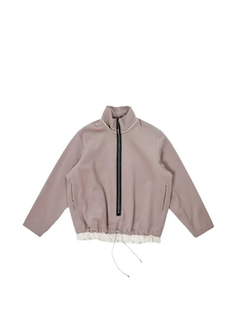 Camiel Fortgens raw-edge roll-neck fleece jacket