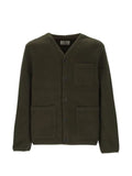 ANERKJENDT Aksigurd V-neck patch-pocket overshirt