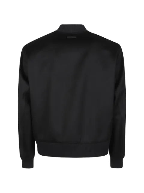 Lardini ribbed-trim bomber jacket
