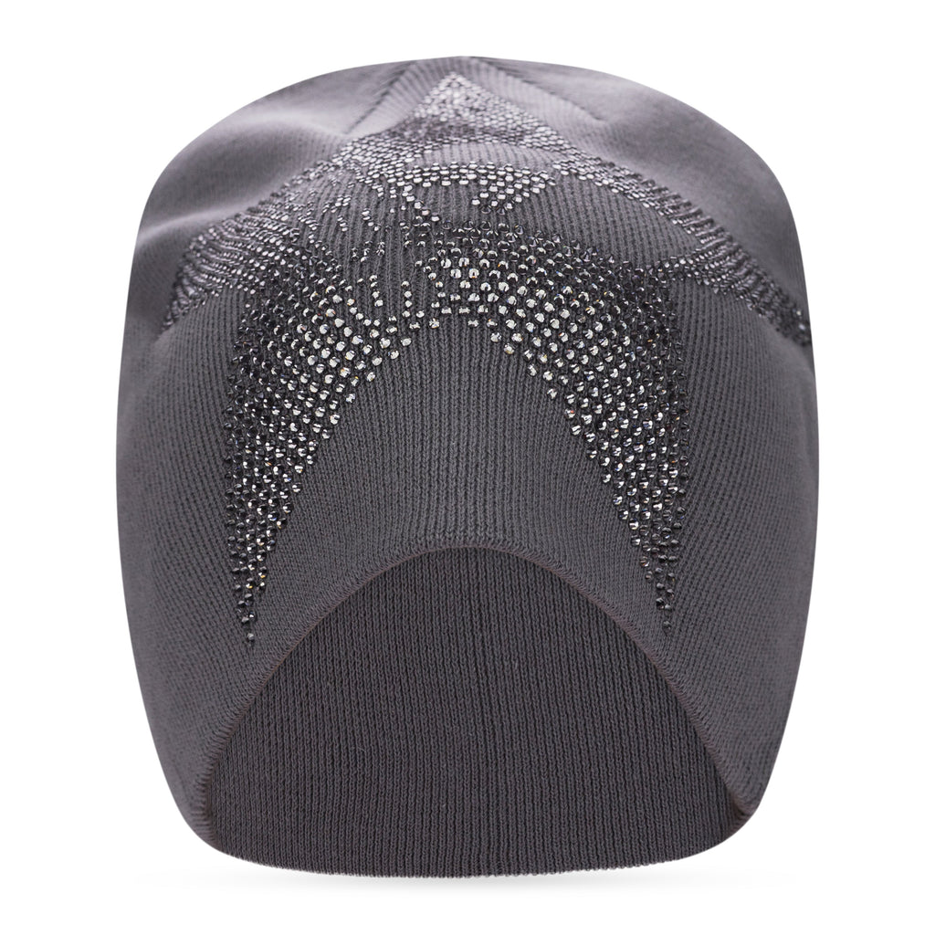Slate Big 5 Star Rhinestone Skully