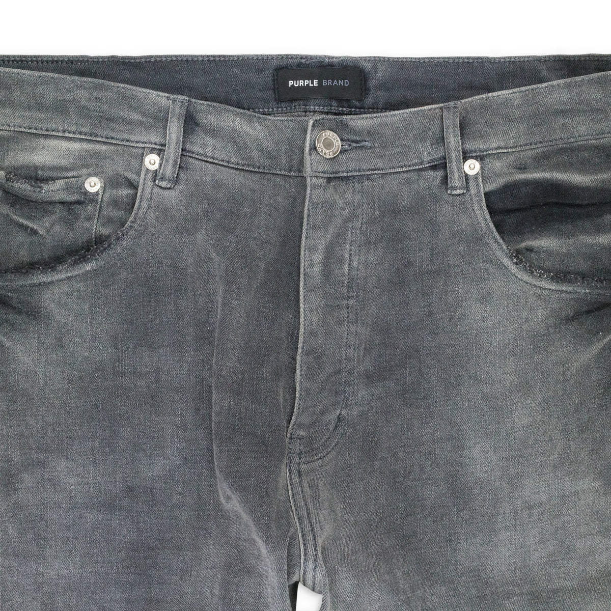 Black P05 Sand Wash Shine Faded Skinny Jeans