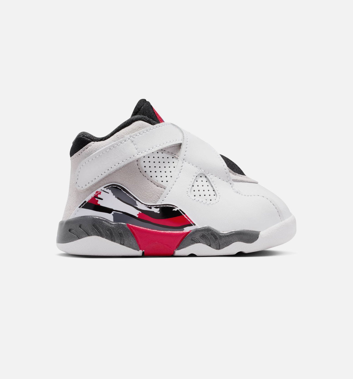 Air Jordan 8 Retro Infant/Toddler Lifestyle Shoe - White/Black/True Red