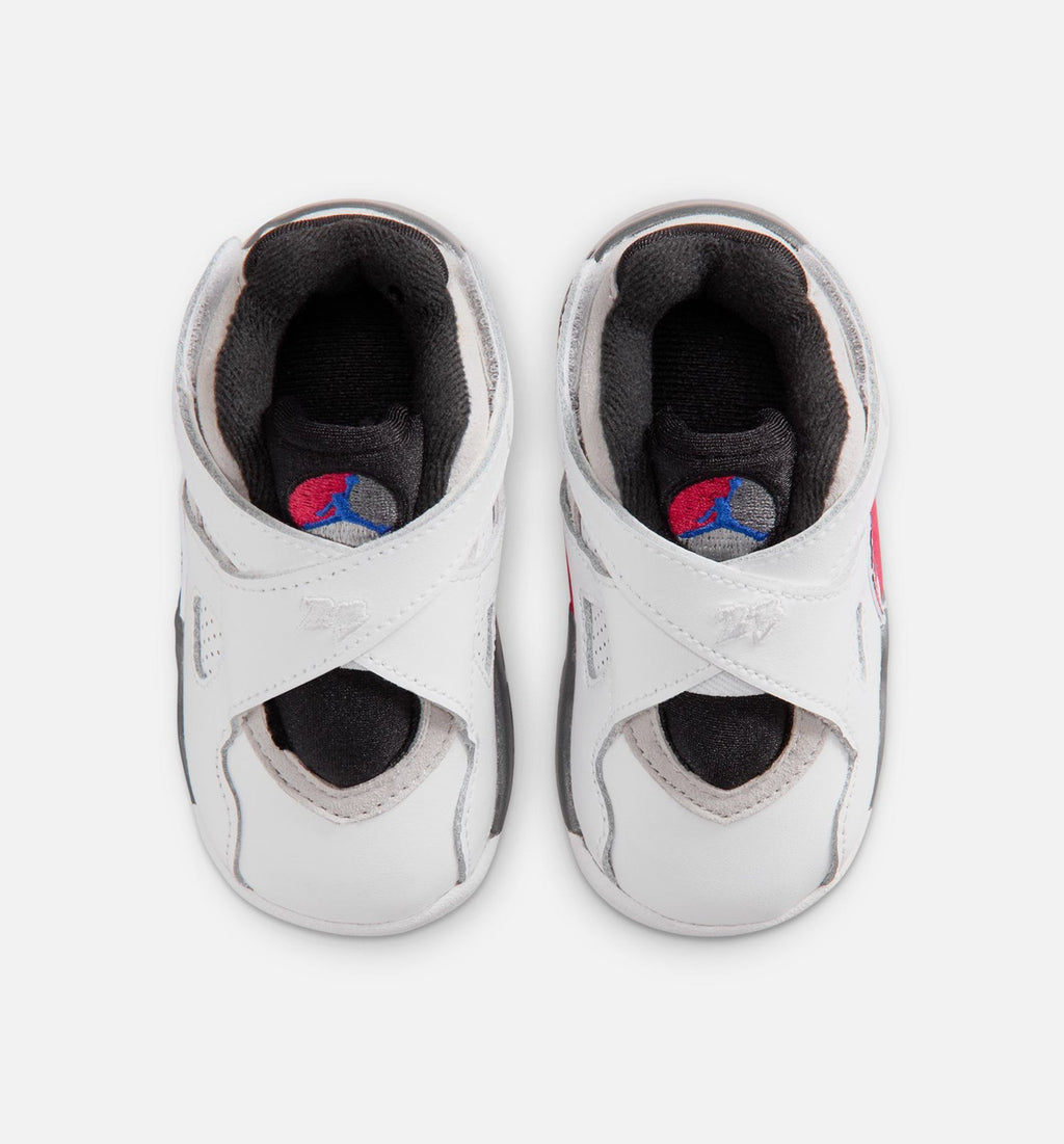 Air Jordan 8 Retro White and True Red – Infant & Toddler Lifestyle Shoe | White/Black/True Red
