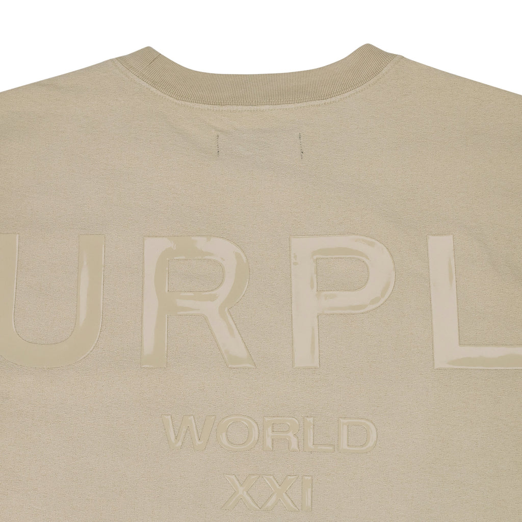 Brown Rice Textured World Wordmark T-shirt