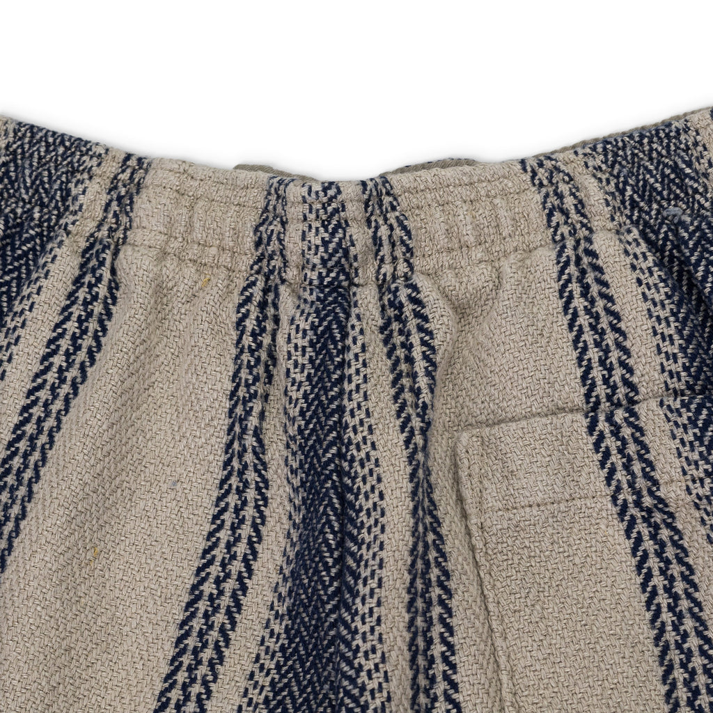 Grey Stripe Linen Training Pants