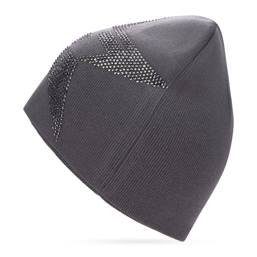Slate Big 5 Star Rhinestone Skully
