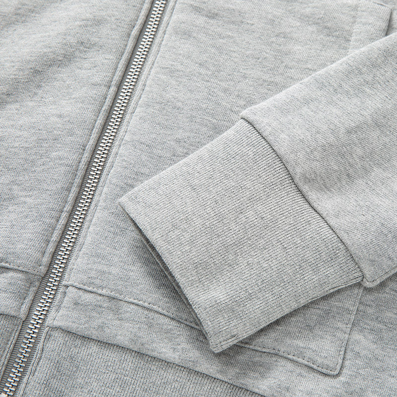 4 - Bar Embroidered Sports Hoodie - Premium Athletic Zip - Up | Thom Browne