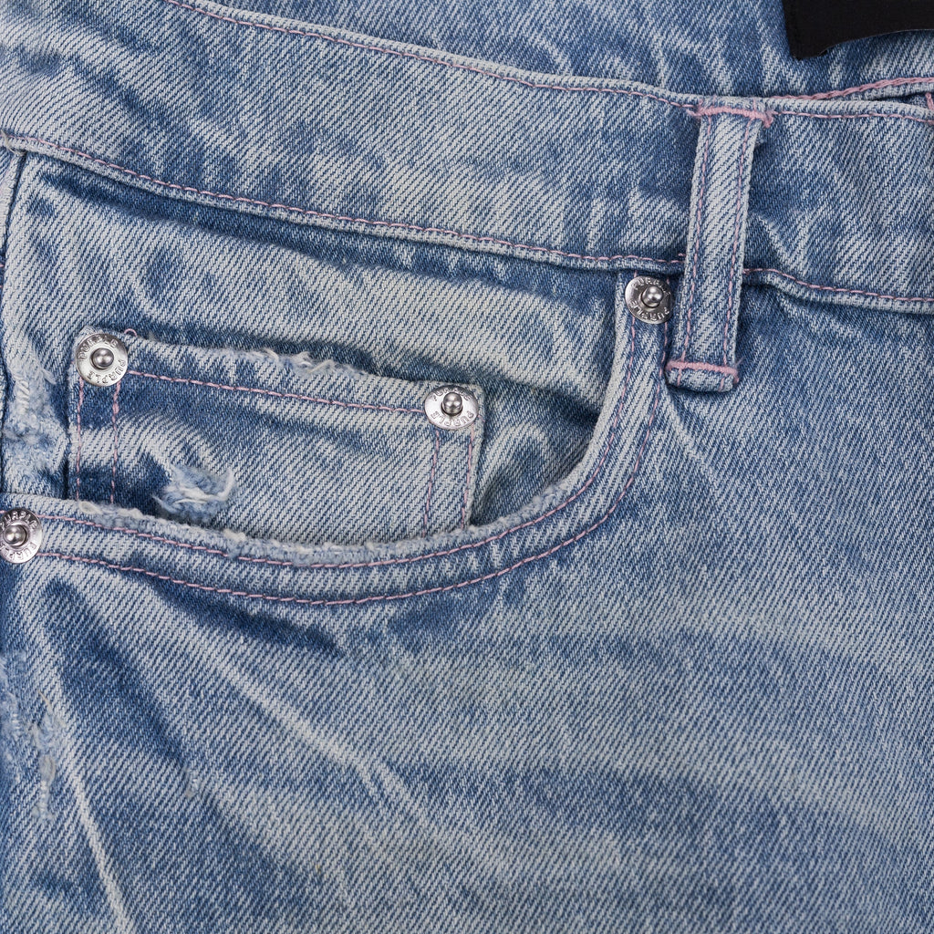 Light Indigo Skinny Garda Repairs Jeans