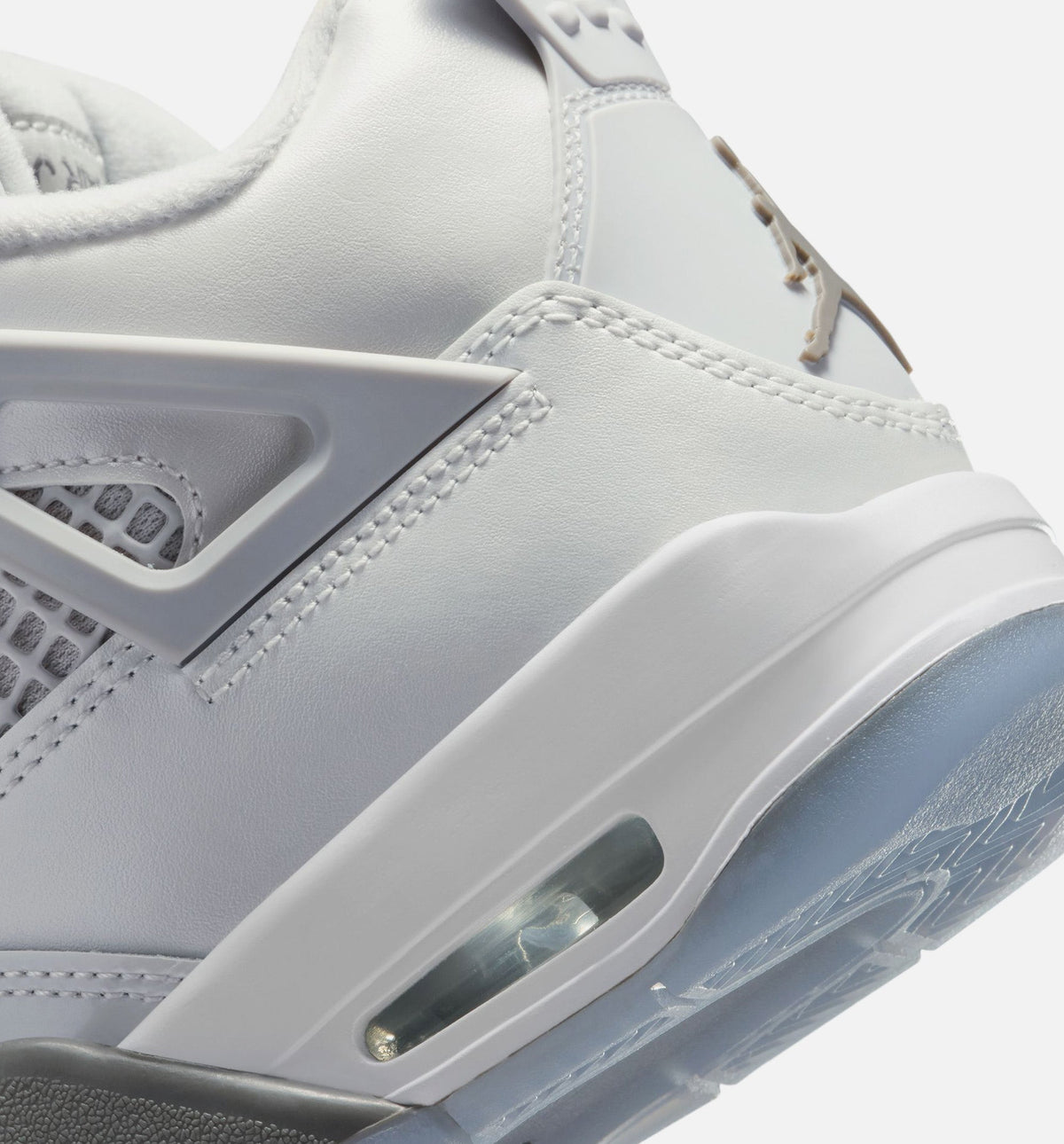 Air Jordan 4 Retro Blue Chill Big Kids' Lifestyle Shoes - Photon Dust/Blue Chill/Flat Pewter/White/Blue Tint