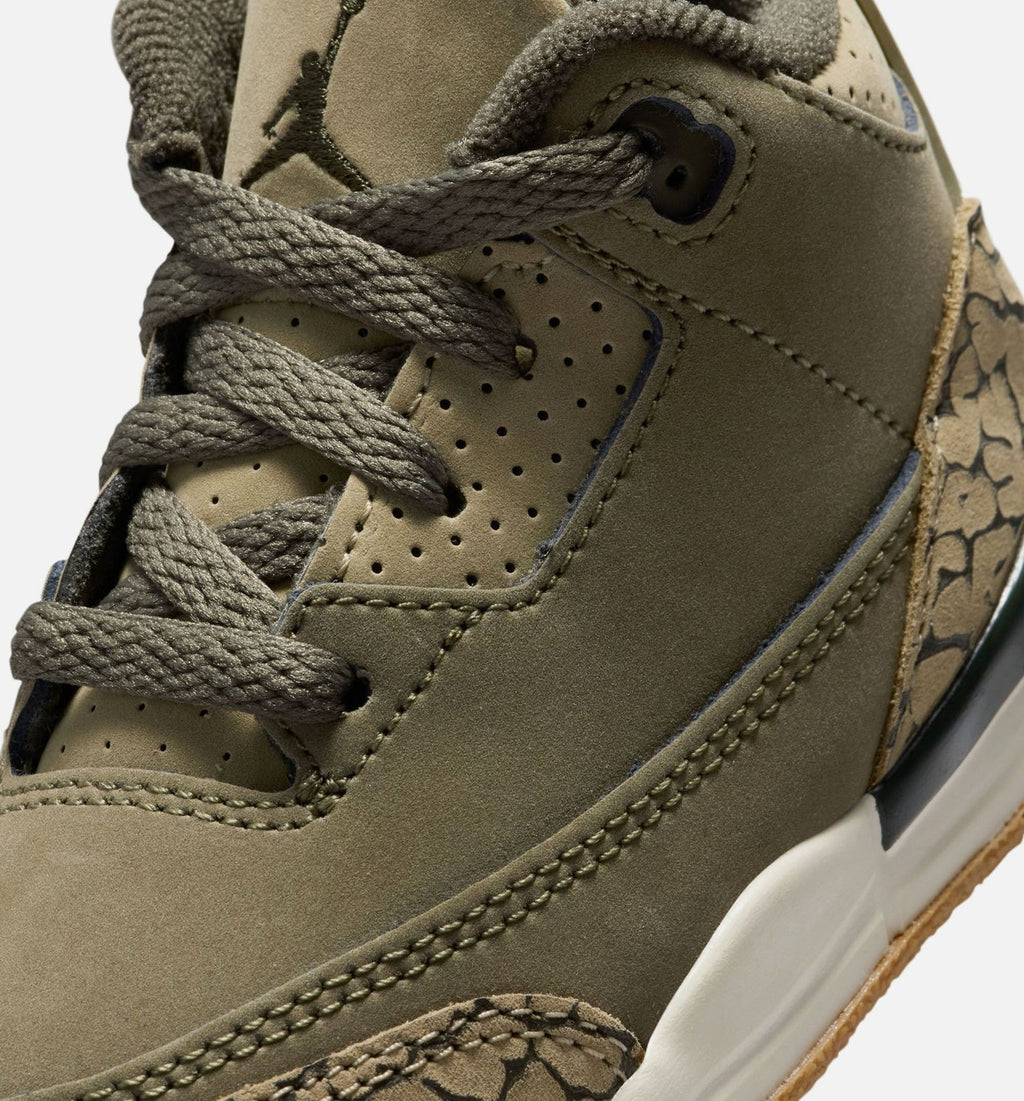 Air Jordan 3 Retro Medium Olive Infant Sneakers - Medium Olive/Sequoia/Neutral Olive/Sail