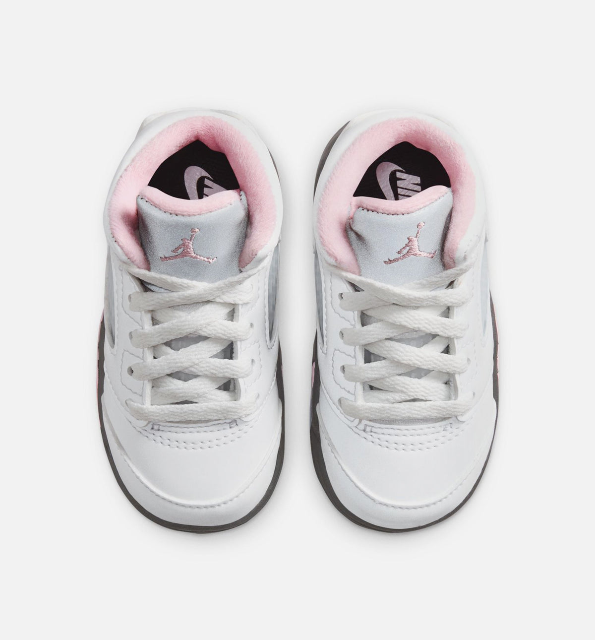 Air Jordan 5 Retro 'Medium Soft Pink' - Infant/Toddler Lifestyle Sneaker (White/Black/Medium Soft Pink)