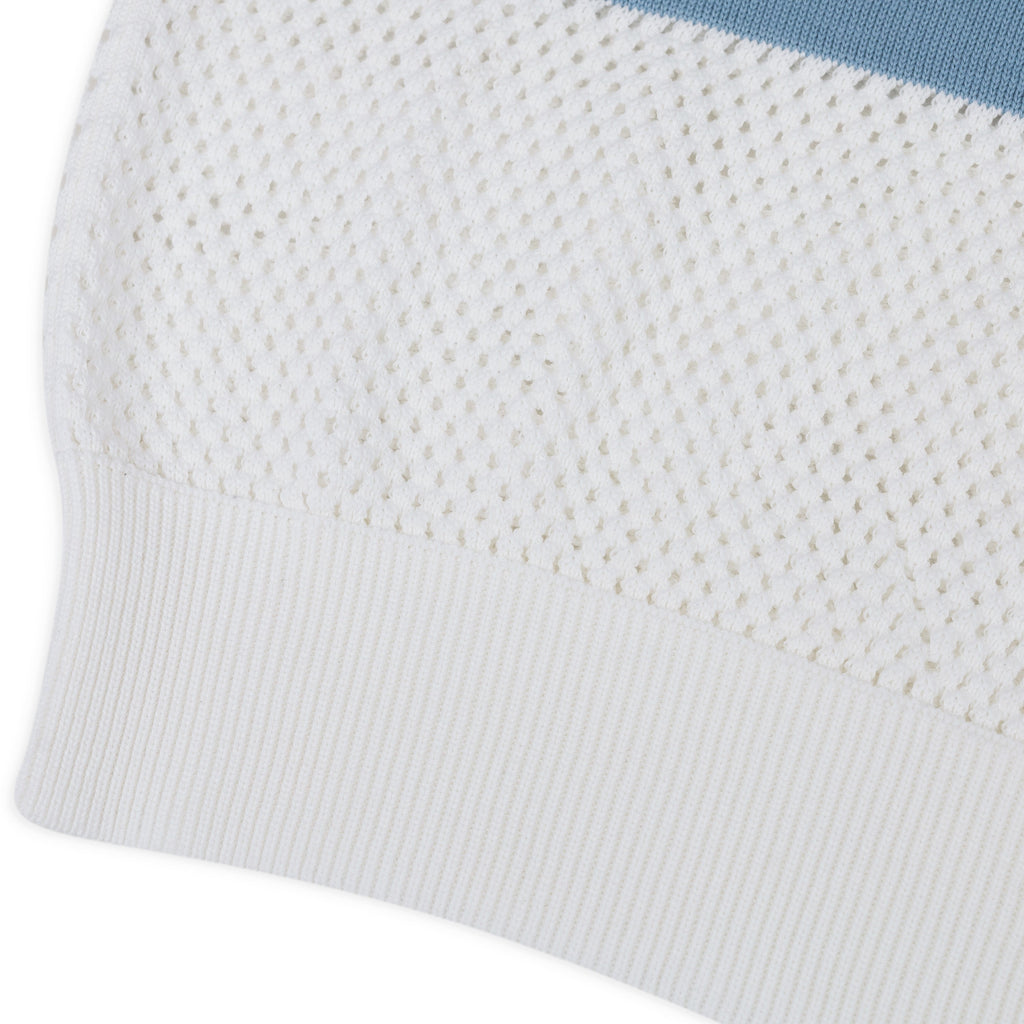 White Cerulean Knit 22 Tee