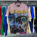 Godspeed T-shirts Skull Racing Printed Cotton Casual Short Sleeves Men and Women