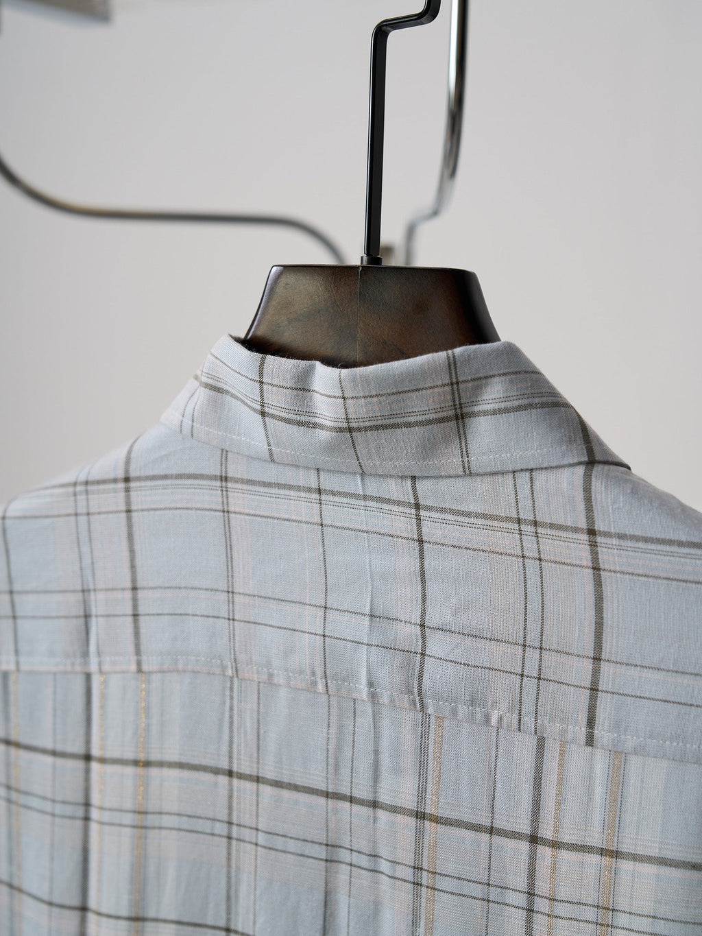 Acne Studios Plaid Oversized Long‑Sleeve Button‑Down Shirt