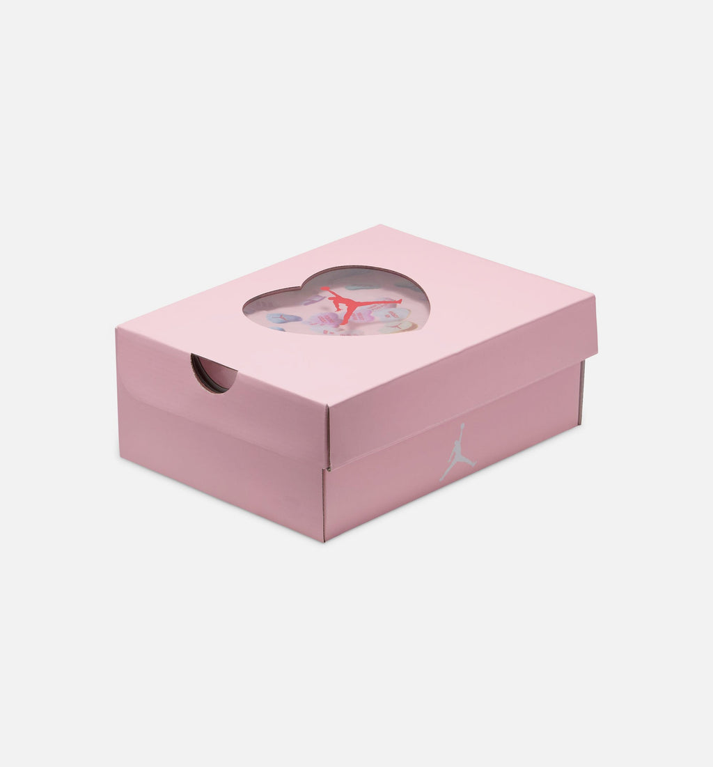 Air Jordan 4 Retro Medium Soft Pink – Preschool Lifestyle Shoe in White/Medium Soft Pink/Half Blue